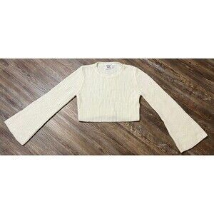 Princess Polly xx Ivory Cream Knit Crop Sweater